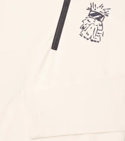 Bogner Benno Printed Half-zip Technical Top In White