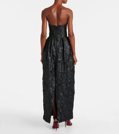 ADEENA花卉提花长礼服