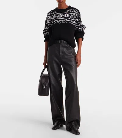 Rohe Róhe "fair-isle" Knitted Jumper In Black