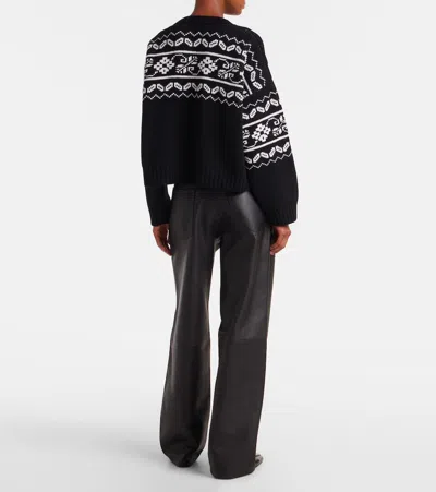 Rohe Róhe "fair-isle" Knitted Jumper In Black