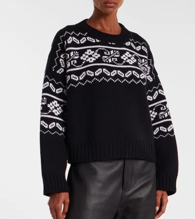 Rohe Róhe "fair-isle" Knitted Jumper In Black