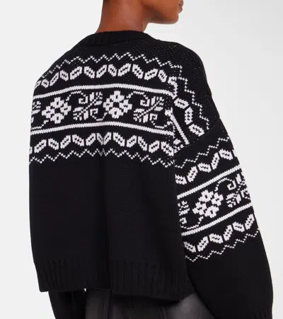 Rohe Róhe "fair-isle" Knitted Jumper In Black