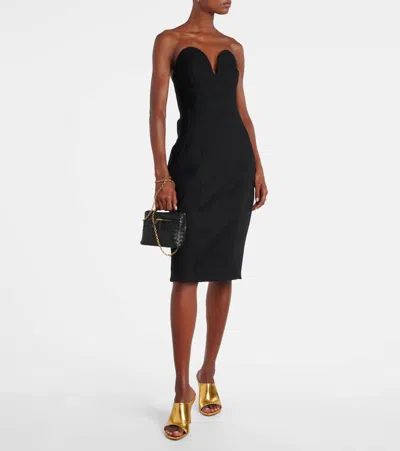 Bottega Veneta Small Soft Vanity Intrecciato Leather Crossbody Bag In Black