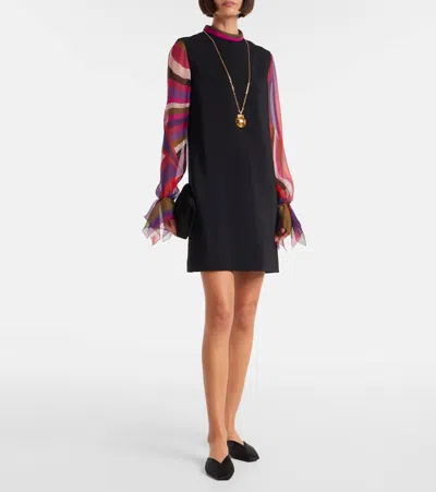 IRIDE卡迪面料迷你连衣裙