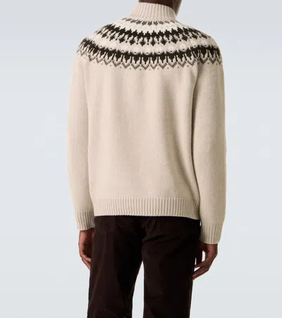 Arch4 Mr Saint Gervais Half-zip Sweater In Nude