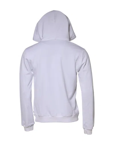 Pre-owned Dolce & Gabbana White Sacred Heart Hooded Sweatshirt Men's Sweater ()