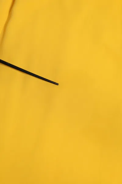 Pre-owned Dolce & Gabbana Yellow One Shoulder Side Slit Sheath Women's Dress ()