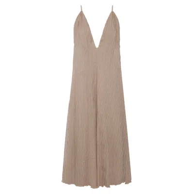 Pcfg Long Dress In Brown