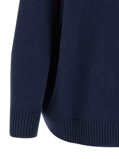 Alberta Ferretti Oversized Embellished Cardigan In Blue