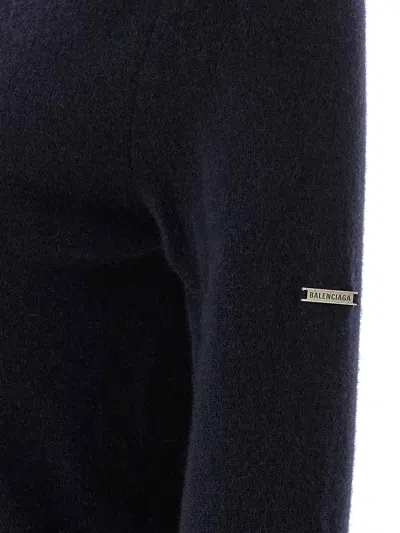 Balenciaga Standard Turtleneck Turtleneck Sweater In Blue