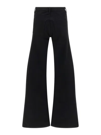 Balenciaga Flared Leg Jeans With Pockets And Loops In Black