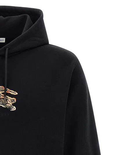 Burberry Simon Hoodie With Front Pocket And Hood In Black