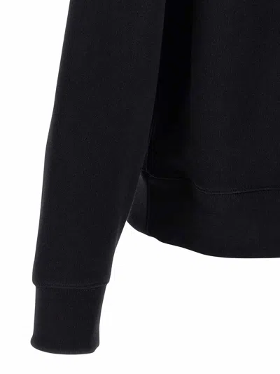 Burberry Simon Hoodie With Front Pocket And Hood In Black