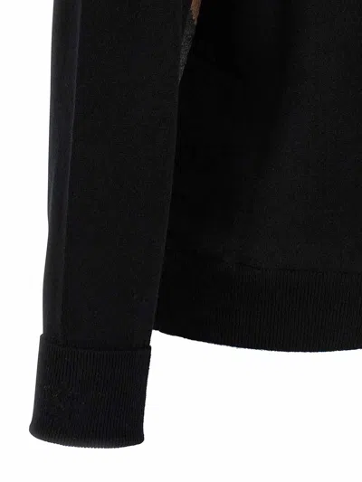 Ballantyne Argyle Pattern Sweater Sweaters And Cardigans Black In Black