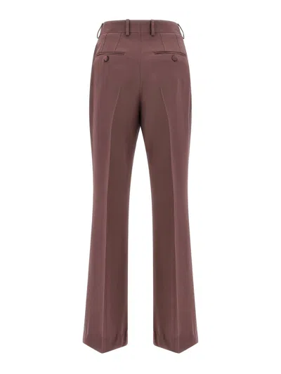 Brioni Pleat Detailed Tailored Pants In Burgundy