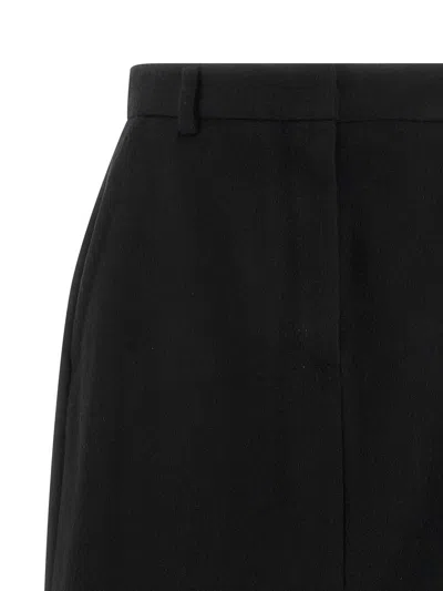 Brioni Violante Slit Detailed Midi Skirt In Black