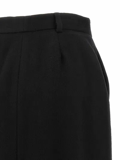 Brioni Violante Slit Detailed Midi Skirt In Black