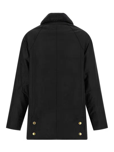 Barbour Waxed Cotton Casual Jacket With Corduroy Collar In Multi