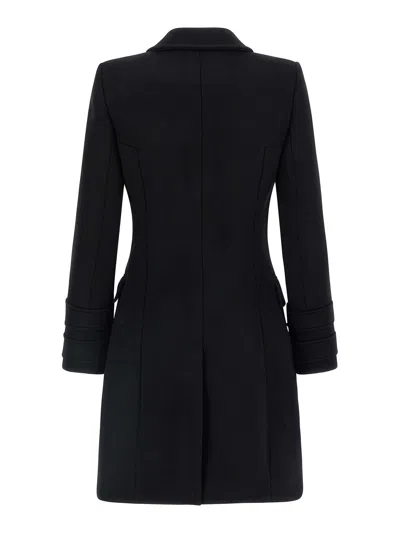 Balmain 10 Buttons Coat In Virgin Wool And Cashmere Women In Black