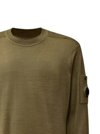 C.p. Company C. P. Company Long Sleeve Jersey With Iconic Lens In Green