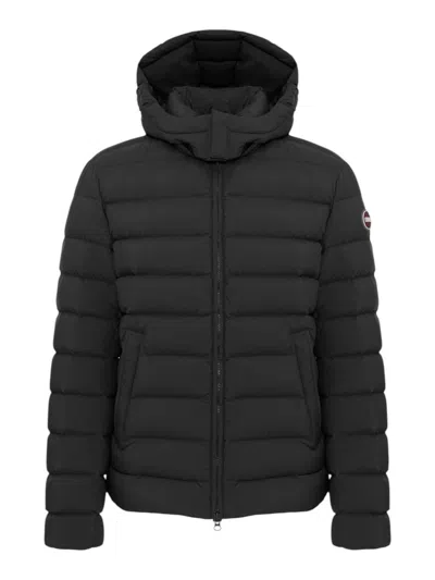 Colmar Originals Water-repellent Down Jacket With Snap-button Collar In Black