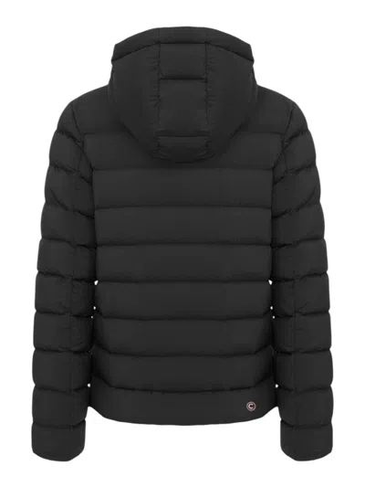 Colmar Originals Water-repellent Down Jacket With Snap-button Collar In Black