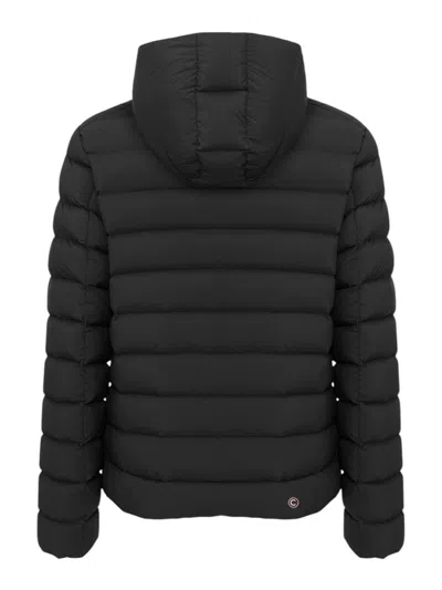 Colmar Originals Water-repellent Down Jacket With Snap-button Collar In Black