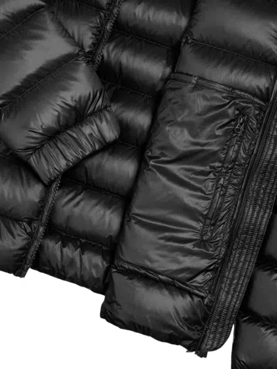 Colmar Originals Quilted Black Down Jacket With Fixed Hood In Black