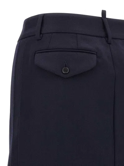 Dsquared2 Stitched Skirt With Pockets And Loops In Blue