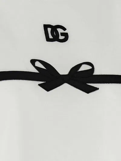 Dolce & Gabbana Jersey T-shirt With Embroidery In White
