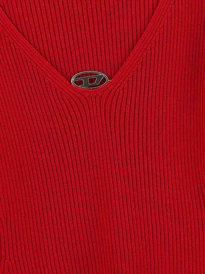 Diesel M-olina Formula Red Jersey In Red
