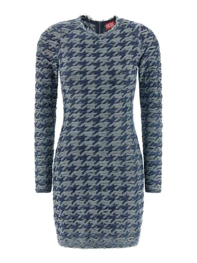 Diesel "m-halma" Dress In Blue
