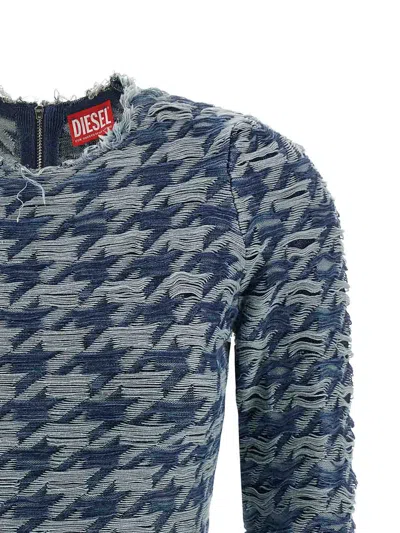 Diesel "m-halma" Dress In Blue