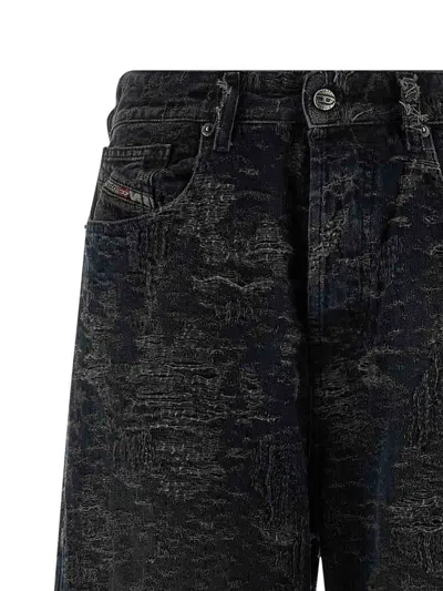 Diesel Vintage Inspired D-sire Denim Trousers In Black