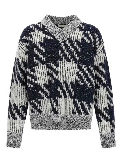 Dries Van Noten Macao V Neck Sweater In Gray