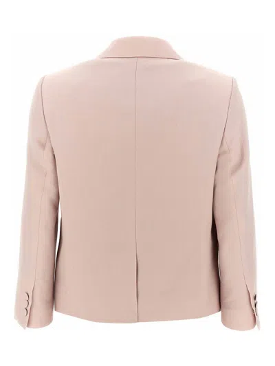 Dries Van Noten Tailored Blazer Notch Lapel In Pink