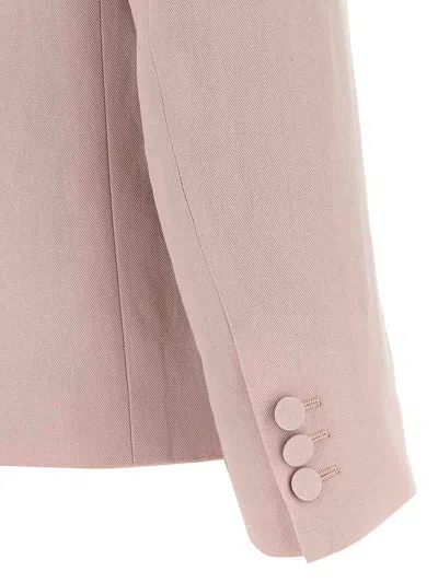 Dries Van Noten Tailored Blazer Notch Lapel In Pink
