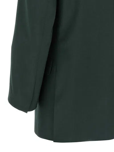 Dries Van Noten Single Breasted Blazer In Green