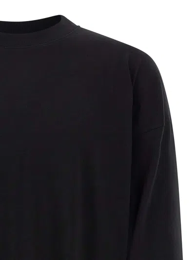 Dries Van Noten Long Sleeve Crew Neck Relaxed Fit T-shirt In Black