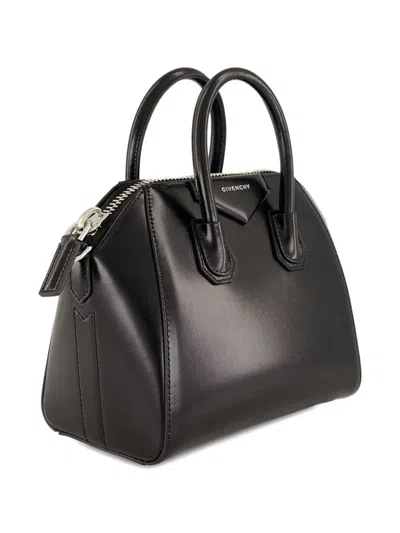 Givenchy Mini Leather Handbag With Adjustable Strap In Black
