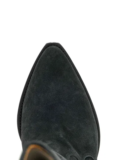 Isabel Marant Denvee Suede Leather Boots In Animal Print