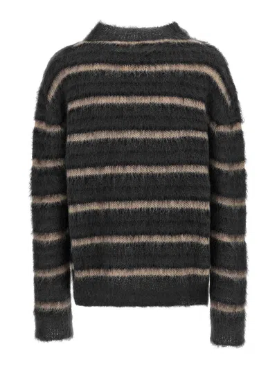 Marni Maglione In Misto Mohair Ricamato  Uomo In Black