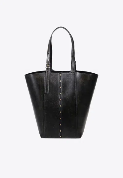 Golden Goose Db 24/7 Studded Vintage Leather Tote Bag