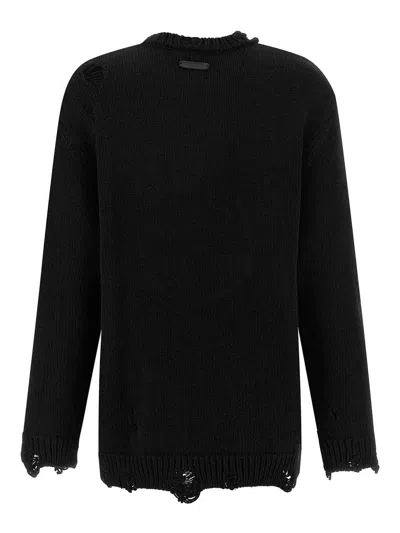 Moschino Couture Black Wool Sweatshirt In Black
