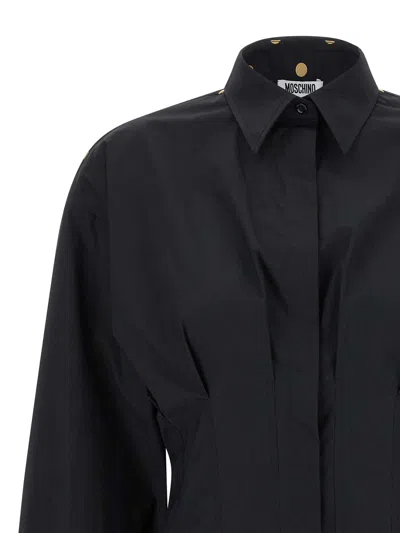 Moschino Printed Shirt In Black