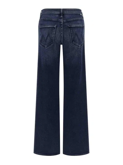 Mother The Bookie Sneak Jeans In Blue