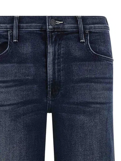 Mother The Bookie Sneak Jeans In Blue