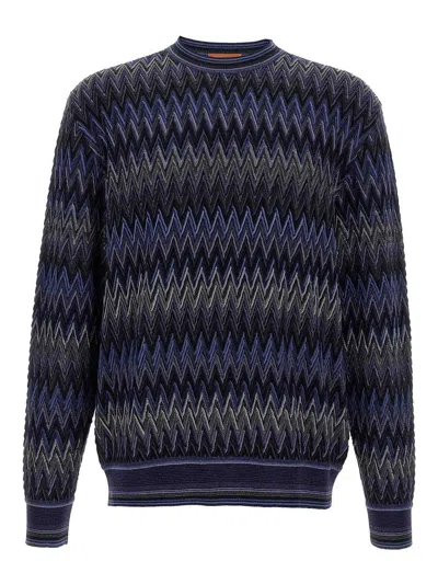 Missoni Zigzag Pattern Sweater In Multi