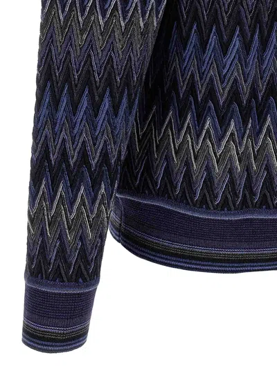Missoni Zigzag Pattern Sweater In Multi