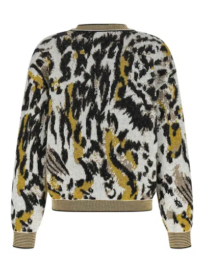 Missoni Abstract Design Knit Sweater In Multi